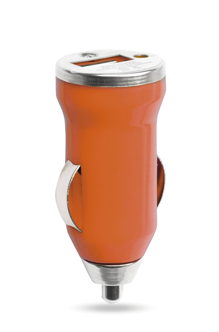 Cargador Coche USB Hikal 4210 NARANJA
