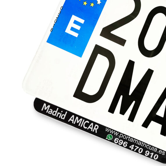 MATRICULA MOTO METACRILATO
