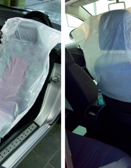 Funda se asieno coche desechable