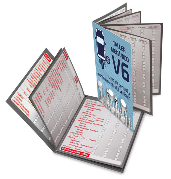 libro para revisión de vehículos